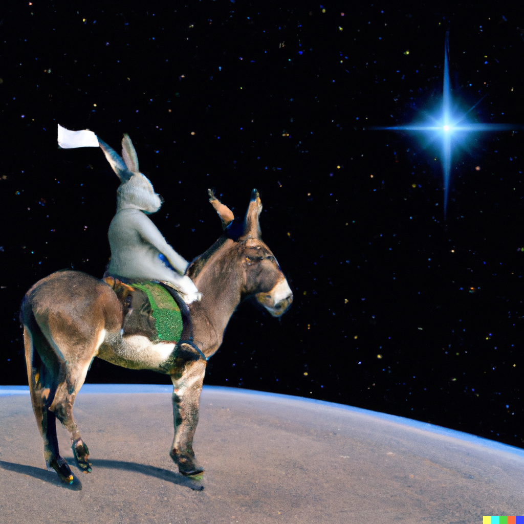 Don Quichotte in Space by DALL-E